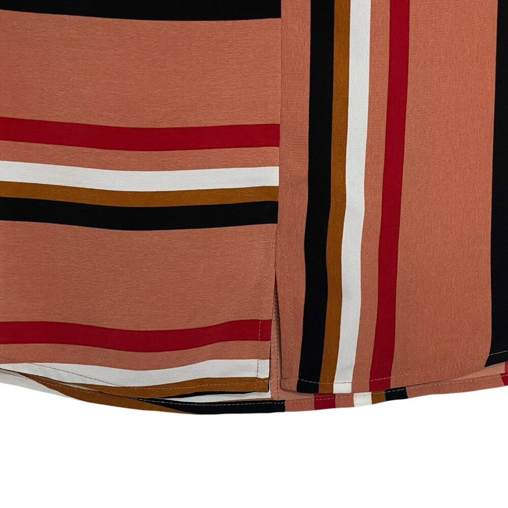 Express Blouse XS Oversized Stripe Dolman Sleeve Round Neck Womens - Picture 5 of 7